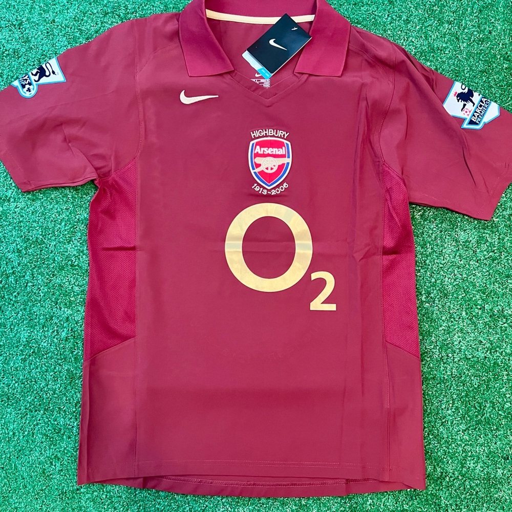 Arsenal 2005-06 Home Jersey Thierry Henry #14 Highbury Final